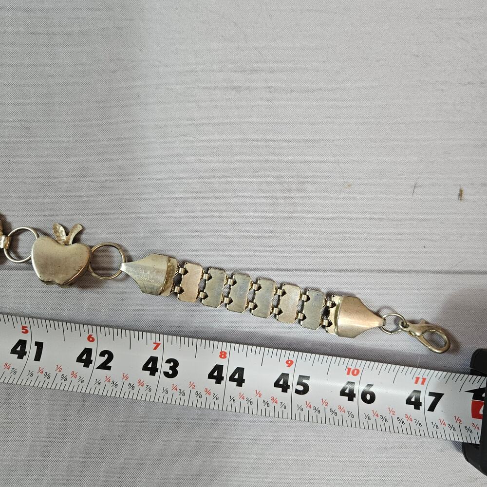 Euro Waist Chain Belt Y2k Silver Metal Link Adjustable - Picture 4 of 4